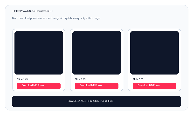 TikTok photo downloader without watermark hd slideshow guide screenshot